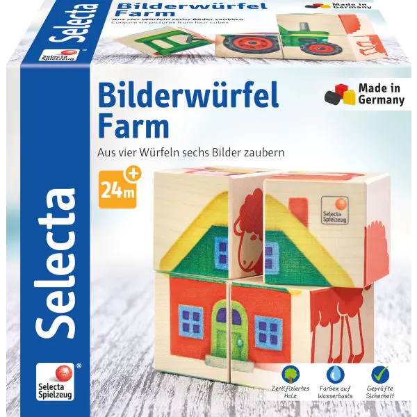 Schmidt Spiele Bilderwürfel Farm 50% Rabatt mit kostenlosem Versand