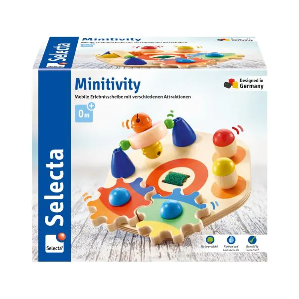 Schmidt Spiele Minitivity, Motorikspielzeug aus Holz, 14 cm Im Verkauf