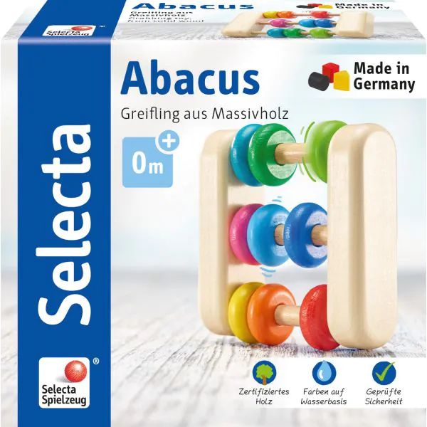 Schmidt Spiele Abacus, Greifling aus Holz, 7,5 cm Heißer Verkauf