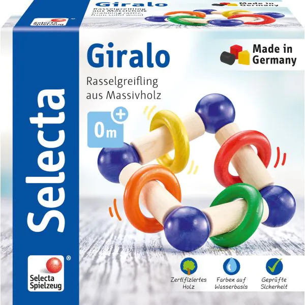 Schmidt Spiele Giralo, Greifling aus Holz, 12 cm Exklusive Angebote