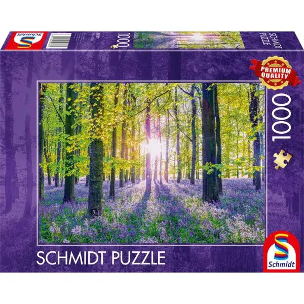 Schmidt Spiele Zarte Glockenblumen im Wald, 1.000 Teile Puzzle