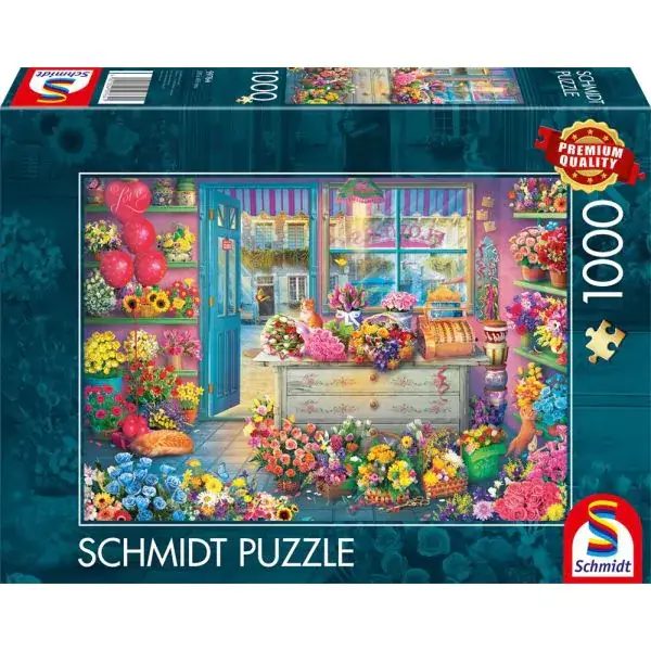 Schmidt Spiele Bunter Blumenladen, 1.000 Teile Puzzle