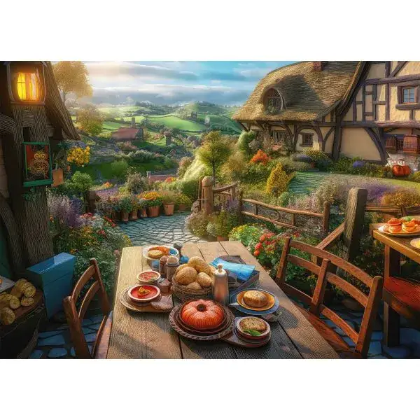 Schmidt Spiele Frühstück mit Aussicht, 1.000 Teile Puzzle Lagerräumung