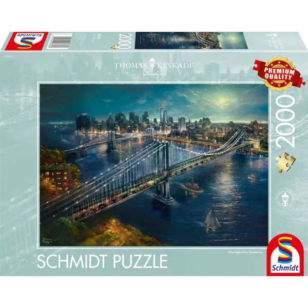 Schmidt Spiele Thomas Kinkade Studios: Mond über Manhatten, 2.000 Teile Puzzle
