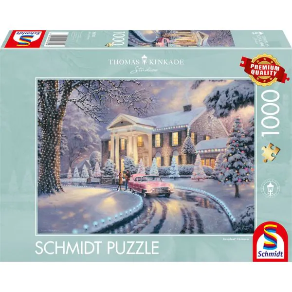 Schmidt Spiele Thomas Kinkade Studios: Graceland® Christmas, 1.000 Teile Puzzle
