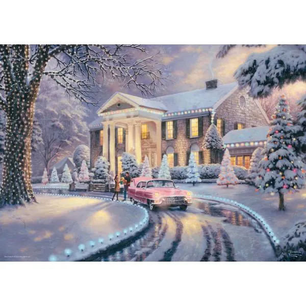 Schmidt Spiele Thomas Kinkade Studios: Graceland® Christmas, 1.000 Teile Puzzle Exklusive Angebote