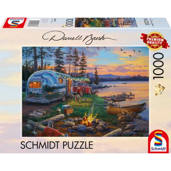Schmidt Spiele Darrel Bush: Campingidyll am See, 1.000 Teile Puzzle Bestseller