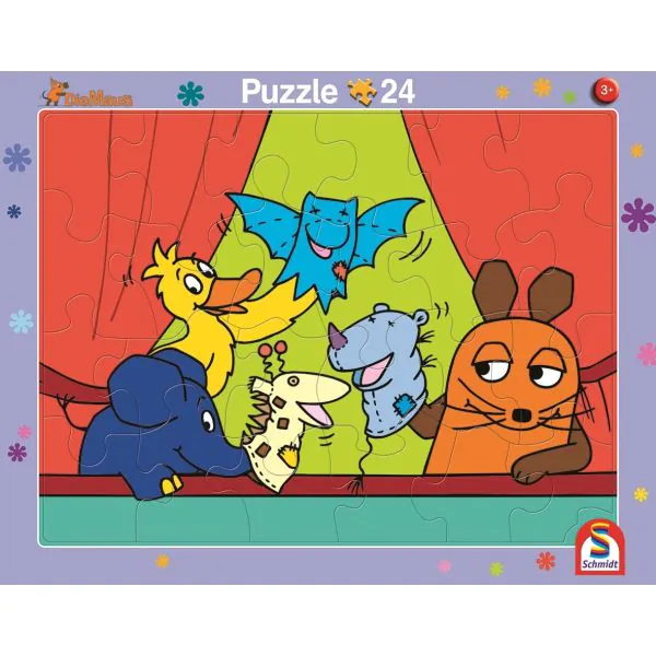 Schmidt Spiele Die Maus: 2 Kinder Rahmenpuzzle, 16 Teile/ 24 Teile 50% Rabatt mit kostenlosem Versand