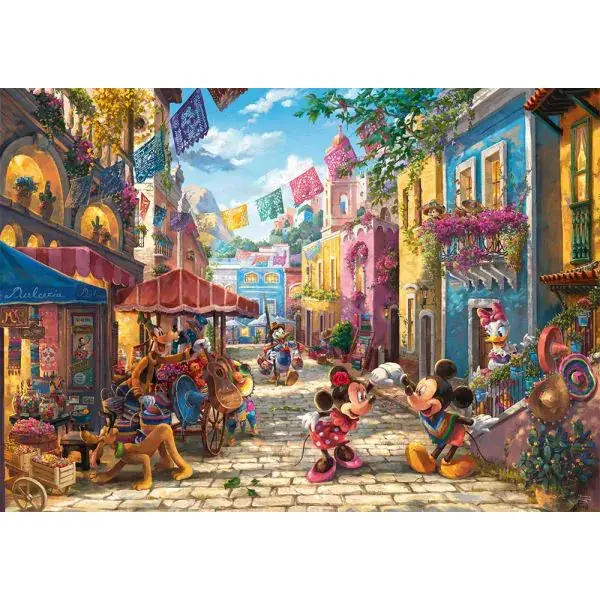 Schmidt Spiele Thomas Kinkade Studios: Disney Dreams Collection - Mickey und Minnie in Mexico, 6.000 Teile Puzzle Clearance-Verkauf