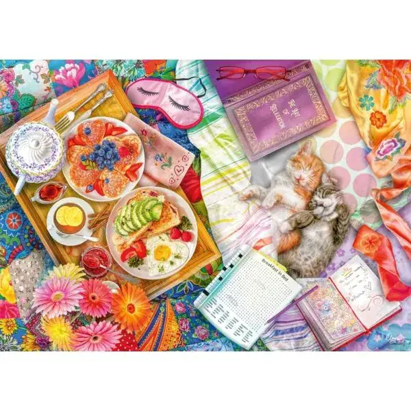 Schmidt Spiele Aimee Stewart: Aufgetischt: Sonntagsfrühstück, 1.000 Teile Puzzle Exklusivangebot