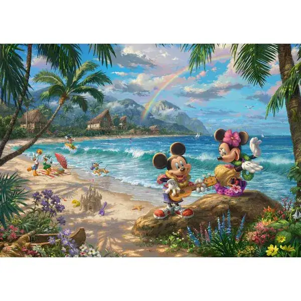 Schmidt Spiele Thomas Kinkade Studios: Disney Dreams Collection - Minnie & Mickey in Hawaii, 1.000 Teile Puzzle Zeitlich begrenztes Angebot