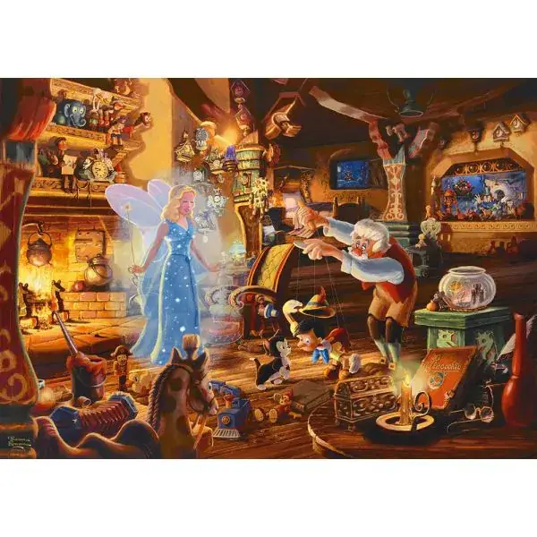 Schmidt Spiele Thomas Kinkade Studios: Disney Dreams Collection - Geppettos Pinocchio, 1.000 Teile Puzzle Blitzangebot