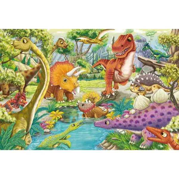 Schmidt Spiele Spaß mit Dinosauriern, 3x 24 Teile Kinderpuzzle Letzte 3 Tage