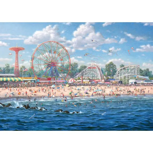 Schmidt Spiele Thomas Kinkade Studios: Coney Island, 1.000 Teile Puzzle im Angebot