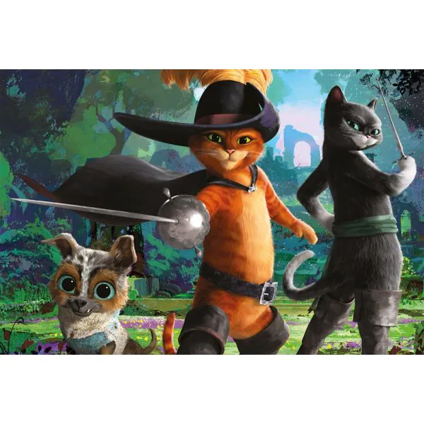 Schmidt Spiele Der gestiefelte Kater - Bereit für ein Gefecht, 200 Teile Kinderpuzzle Fabrikpreis