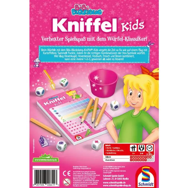 Schmidt Spiele Bibi Blocksberg: Kniffel® Kids, Kinderspiel Rabatt