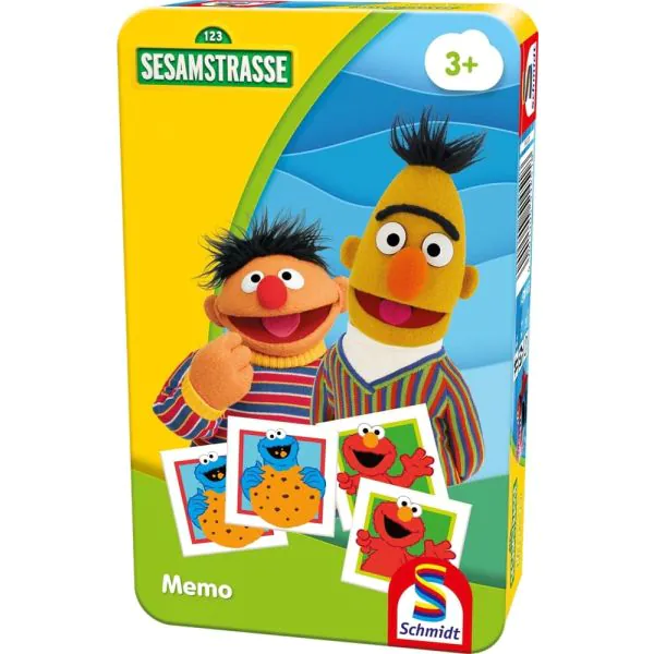 Schmidt Spiele Sesamstrasse®: Memo, Reisespiel in der Metalldose Großer Ausverkauf
