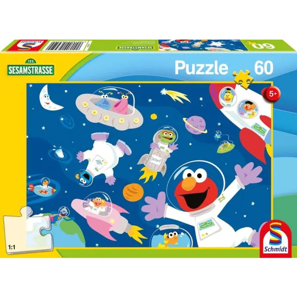 Schmidt Spiele Sesamstrasse®: Im Weltall, 60 Teile Kinderpuzzle Weihnachtsangebot
