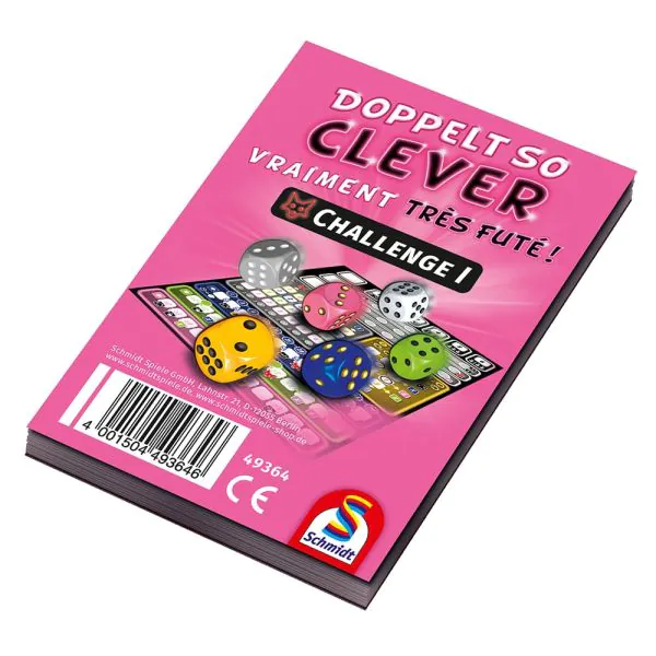 Schmidt Spiele Doppelt so Clever – Challenge I, Zusatzblock (75 Blatt) Kauf eins, bekomm eins gratis