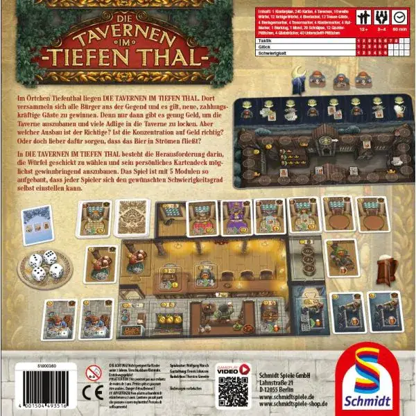 Schmidt Spiele Die Tavernen im Tiefen Thal, Strategiespiel Rabatt