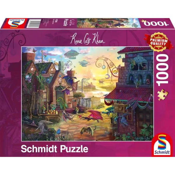 Schmidt Spiele Rose Cat Khan: Drachenpost, 1.000 Teile Puzzle