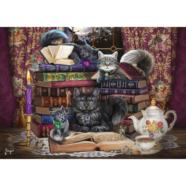 Schmidt Spiele Brigid Ashwood: Märchenstunde mit Katzen, 1.000 Teile Puzzle Neueste Stile