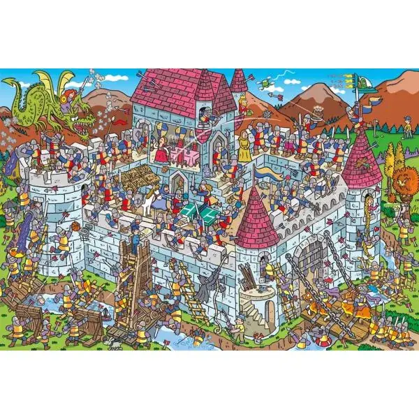 Schmidt Spiele Blick in die Ritterburg, 200 Teile Kinderpuzzle Zeitbegrenzte Promotion