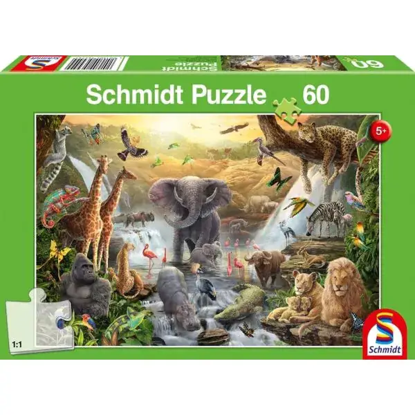 Schmidt Spiele Tiere in Afrika, 60 Teile Kinderpuzzle Bis zu 65% Rabatt