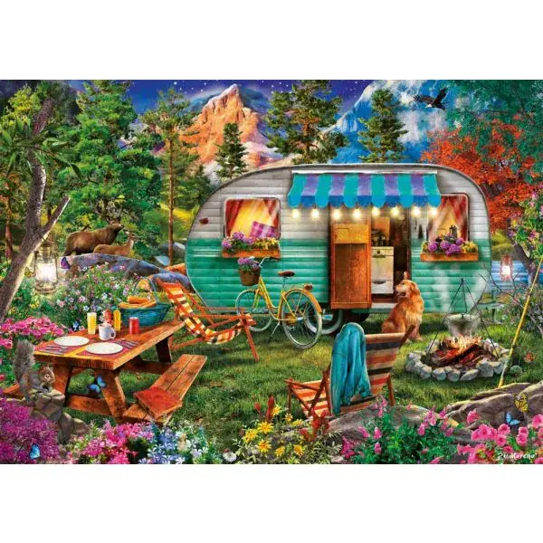 Schmidt Spiele Camper-Romantik, 500 Teile Puzzle Riesige Rabatte