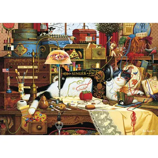 Schmidt Spiele Charles Wysocki: Maggie, die Chaotin, 1.000 Teile Puzzle 50% Rabatt für begrenzte Zeit