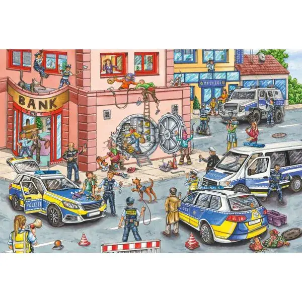Schmidt Spiele Polizeieinsatz, 100 Teile Kinderpuzzle Outlet