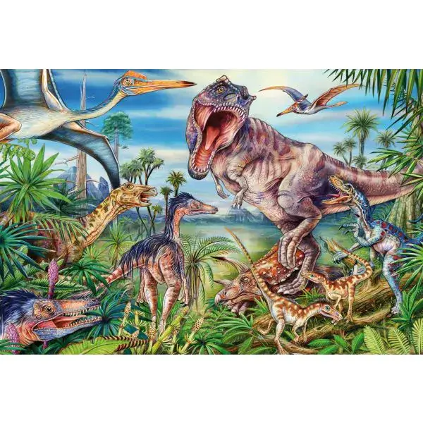 Schmidt Spiele Bei den Dinosauriern, 60 Teile Kinderpuzzle Günstiger Verkauf