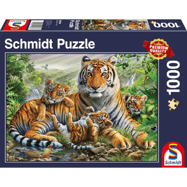 Schmidt Spiele Tiger und Welpen, 1.000 Teile Puzzle Neueste Mode