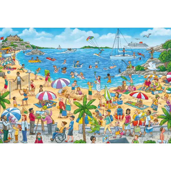 Schmidt Spiele Wo ist das kleine Segelboot? 3x24 Teile Kinderpuzzle Exklusive Angebote