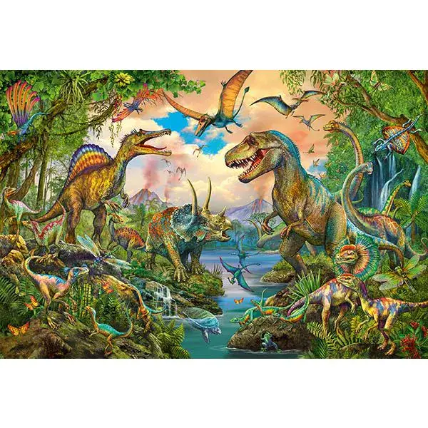 Schmidt Spiele Wilde Dinos, 150 Teile Kinderpuzzle mit Add-on (Tattoos Dinosaurier) Flash Sale