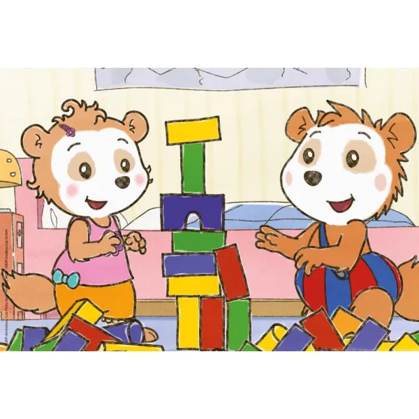 Schmidt Spiele Bobo Siebenschläfer: Freunde und Familie, 3x24 Teile Kinderpuzzle Muttertagsangebot