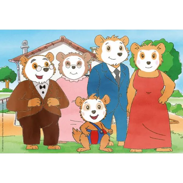 Schmidt Spiele Bobo Siebenschläfer: Freunde und Familie, 3x24 Teile Kinderpuzzle Muttertagsangebot