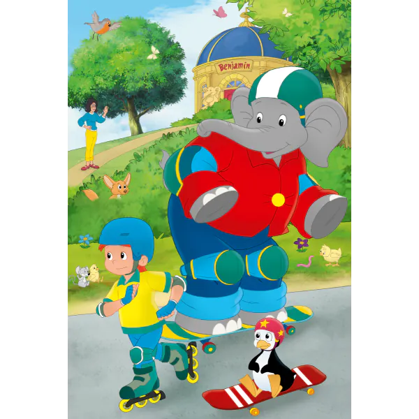 Schmidt Spiele Benjamin Blümchen: Sport und Spiel mit Törööö!, 3x48 Teile Kinderpuzzle Bis zu 65% Rabatt