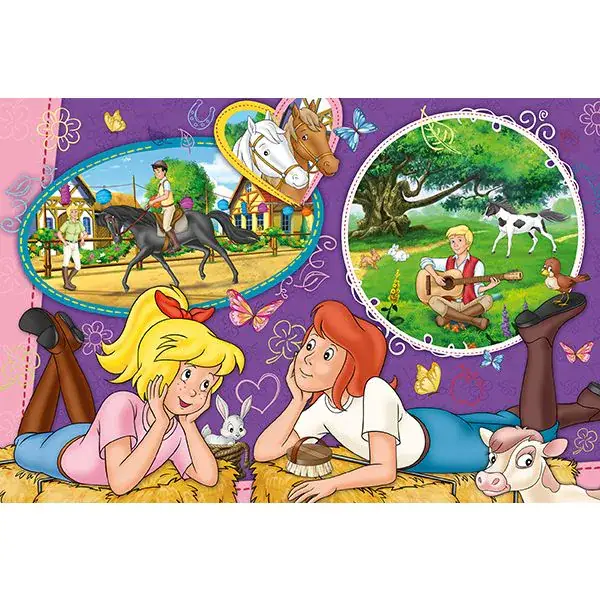 Schmidt Spiele Bibi & Tina: Freundinnen für immer, 150 Teile Kinderpuzzle mit Add-on (inkl. Slap Snap Band bunt) Vierteljährliche Förderung