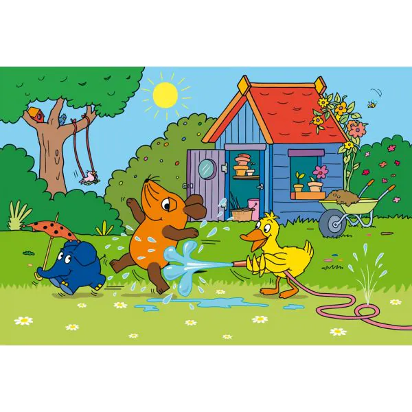 Schmidt Spiele Die Maus: Viel Spaß mit der Maus, 3x48-teiliges Kinderpuzzle Super Rabatt