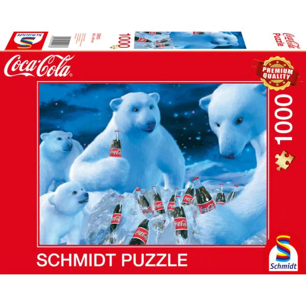 Schmidt Spiele Coca Cola: Polarbären, 1.000 Teile Puzzle Speichern exportieren
