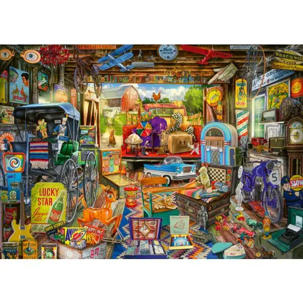 Schmidt Spiele Garagen-Flohmarkt, 500 Teile Puzzle Großer Ausverkauf
