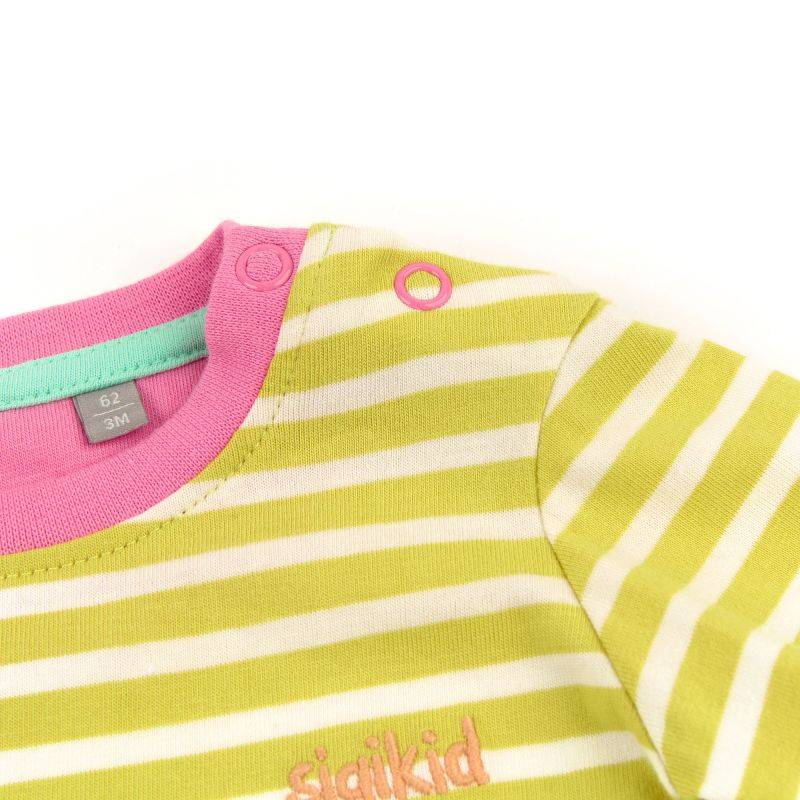 Sigikid Baby T-Shirt geringelt mit Krokodil Motiv Super Rabatt