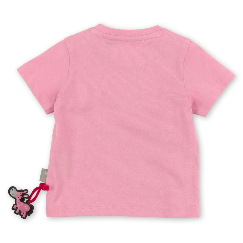 Sigikid Rosa Baby T-Shirt mit Herzchen Stickerei 50% Rabatt mit kostenlosem Versand