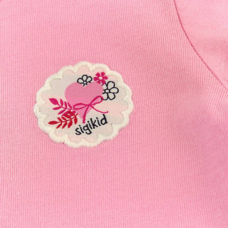Sigikid Rosa Baby T-Shirt mit Herzchen Stickerei 50% Rabatt mit kostenlosem Versand