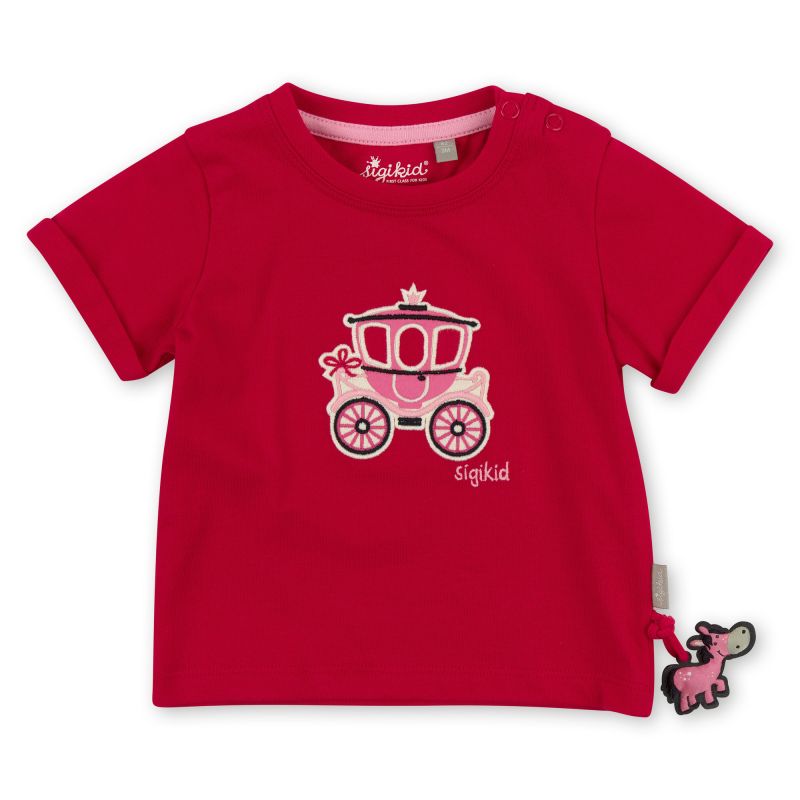 Sigikid Rotes Baby T-Shirt mit Märchenkutsche Motiv Clearance-Verkauf