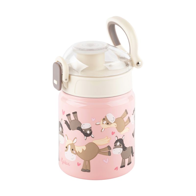 Sigikid Kinder Set 400 ml Edelstahl-Trinkflasche und Brotbox, Pony Günstig kaufen