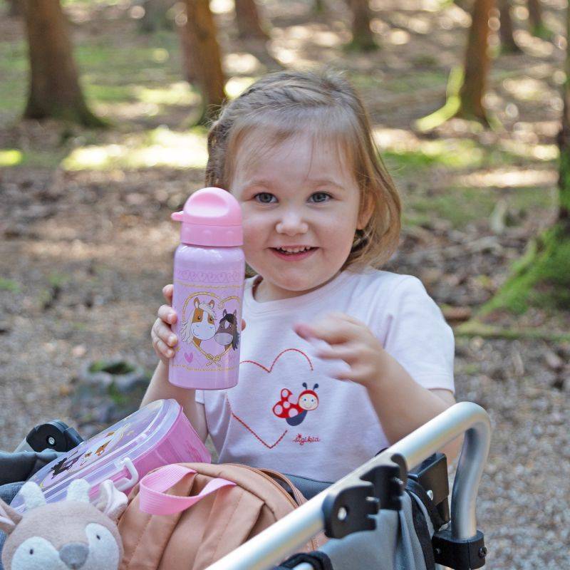 Sigikid Kinder Edelstahl-Trinkflasche Pony Love Valentinstagsangebot