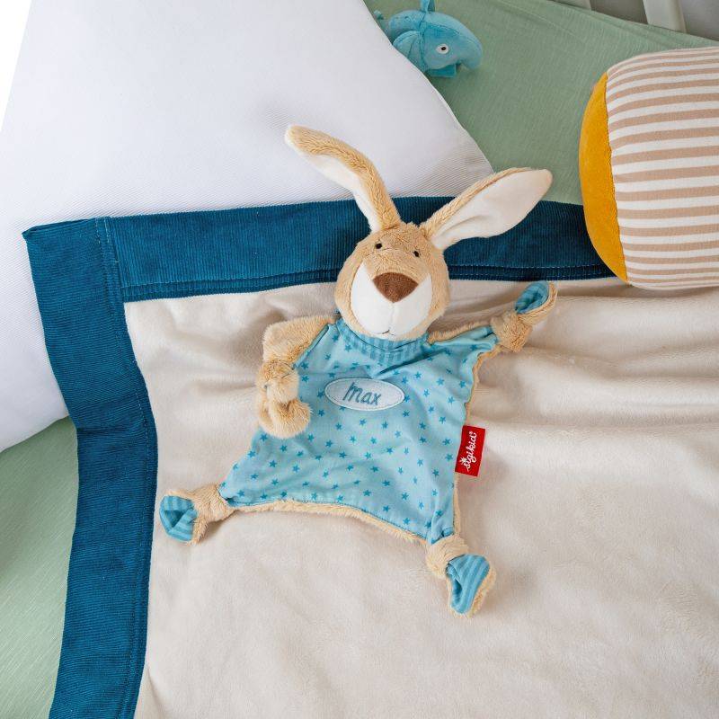 Sigikid Namensschnuffeltuch Hase türkis Letzte 3 Tage