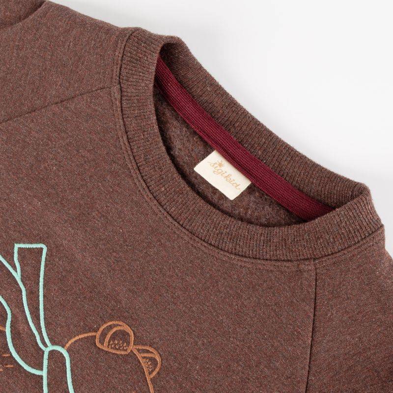 Sigikid Kinder Sweatshirt Bär, dunkelbraun Hotsell